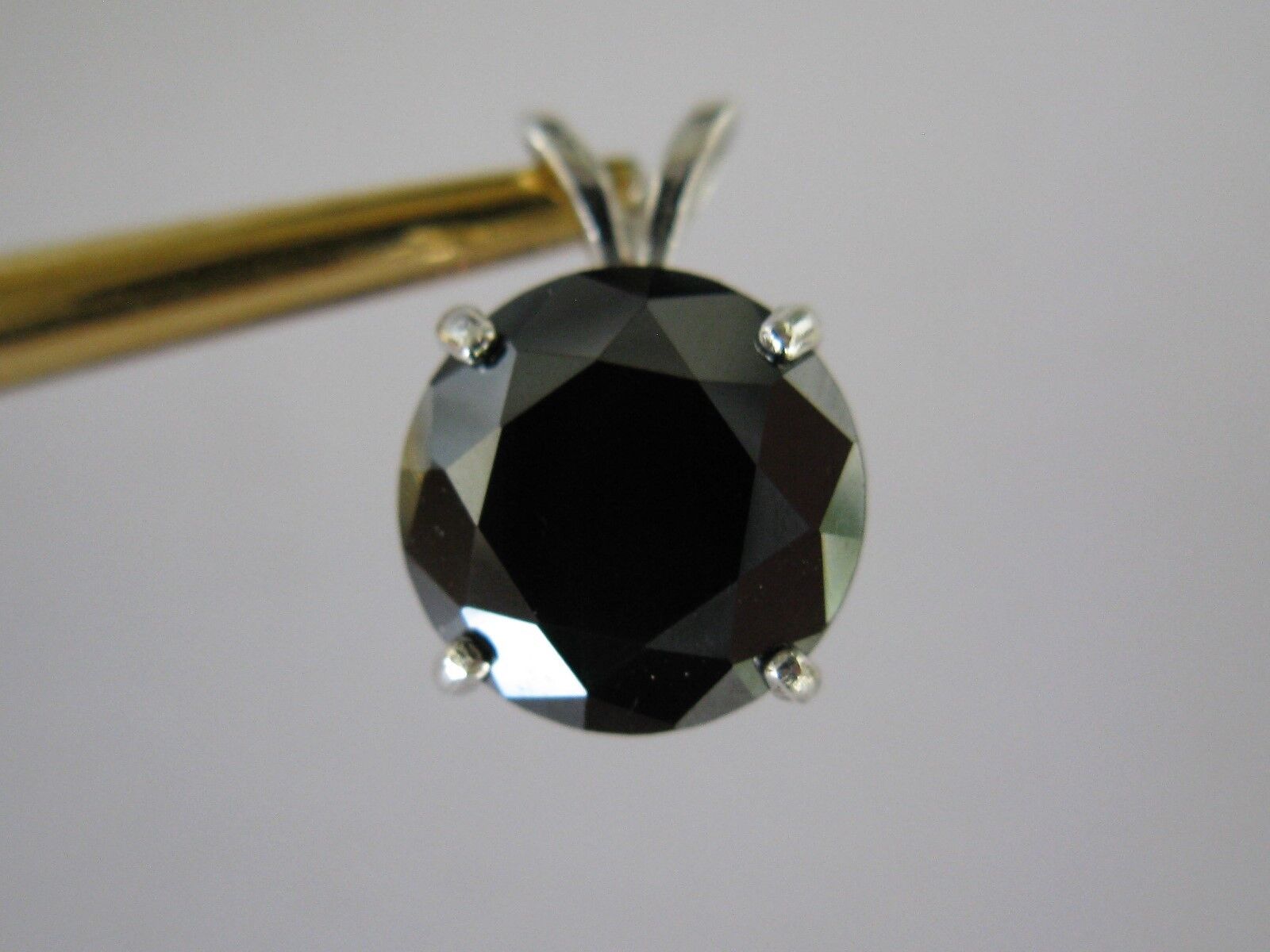 2.82ct 100% REAL EARTH MINED NATURAL BLACK DIAMOND NECKLACE, CERTIFICATE,PE NDAN