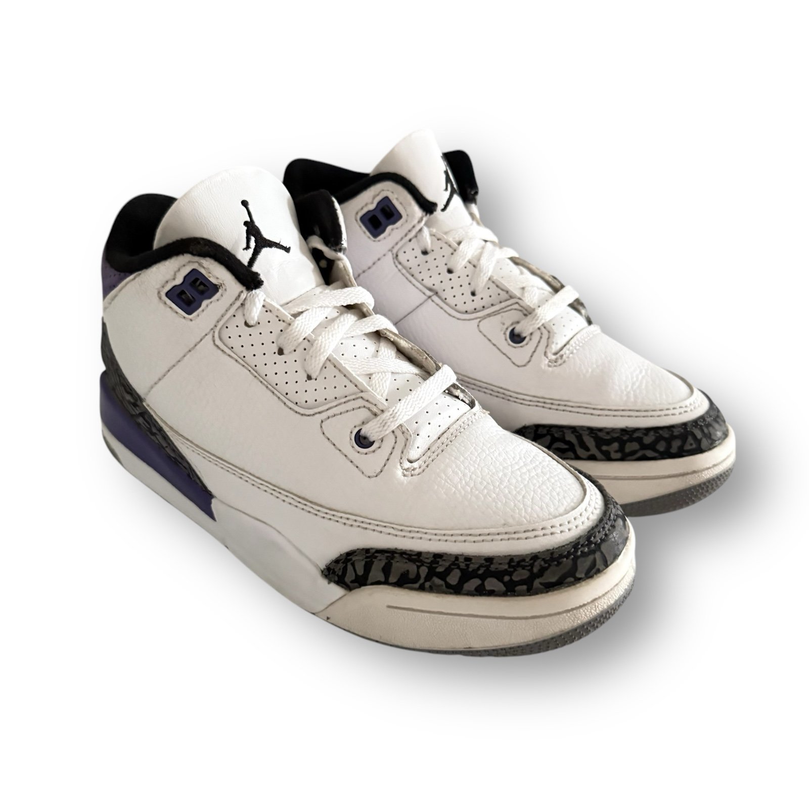 Nike Air Jordan 3 Retro PS Dark Iris Youth 2Y Shoes Sneakers DM0966-105