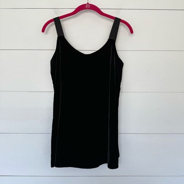 Eileen Fisher Women’s XS Black Velvet Silk Tank