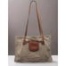Vintage BREE Natural Leather And Raw Linen Bag, made in Germany