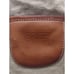 Vintage BREE Natural Leather And Raw Linen Bag, made in Germany