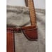 Vintage BREE Natural Leather And Raw Linen Bag, made in Germany