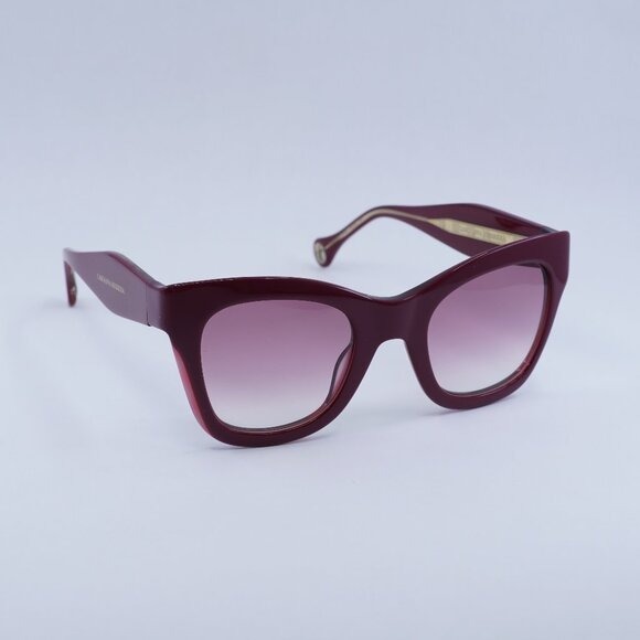 New Carolina Herrera CH 0015/S 0LHF 3X Sunglasses - Burgundy Frame