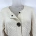 The Limited Cardigan Womens M Cream VTG Y2K Wool Blend Knit Cottagecore Pilgrim