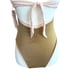 We Are HAH Swimsuit Bodysuit Free People Pull It Thru Bodycon Gold Size Small