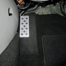 Steeda Aluminum Dead Pedal and Bracket Kit 555-1156