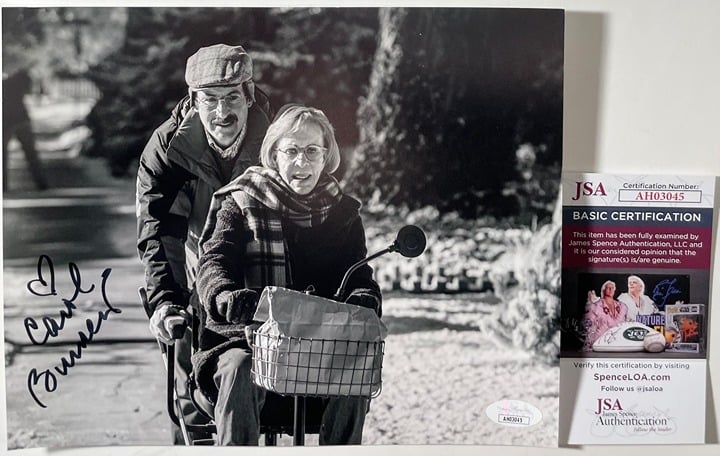 Carol Burnett Signed Better Call Saul Marion B&W 8x10 Photo C Autograph JSA COA