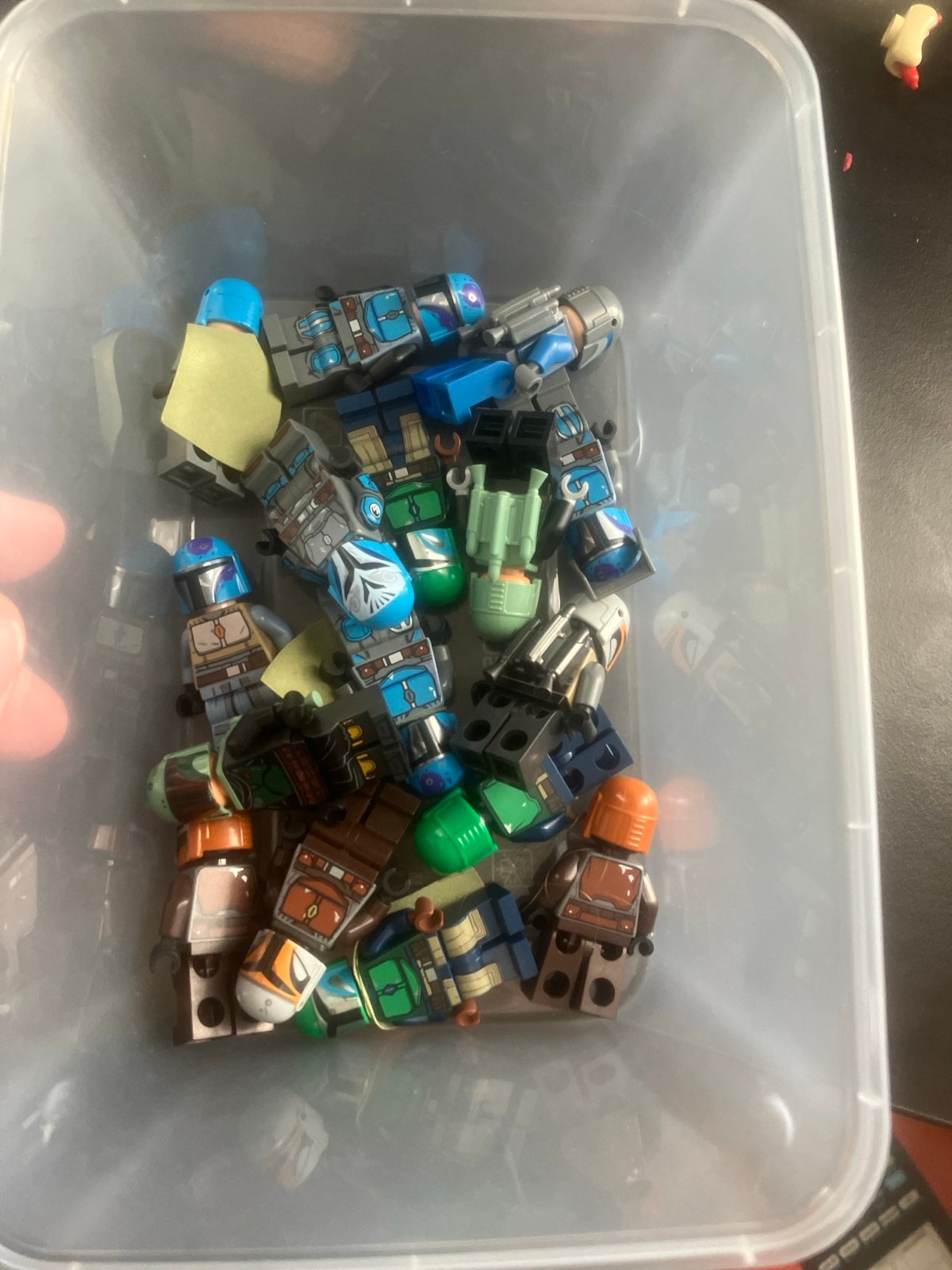 A bunch of Lego mandolorians