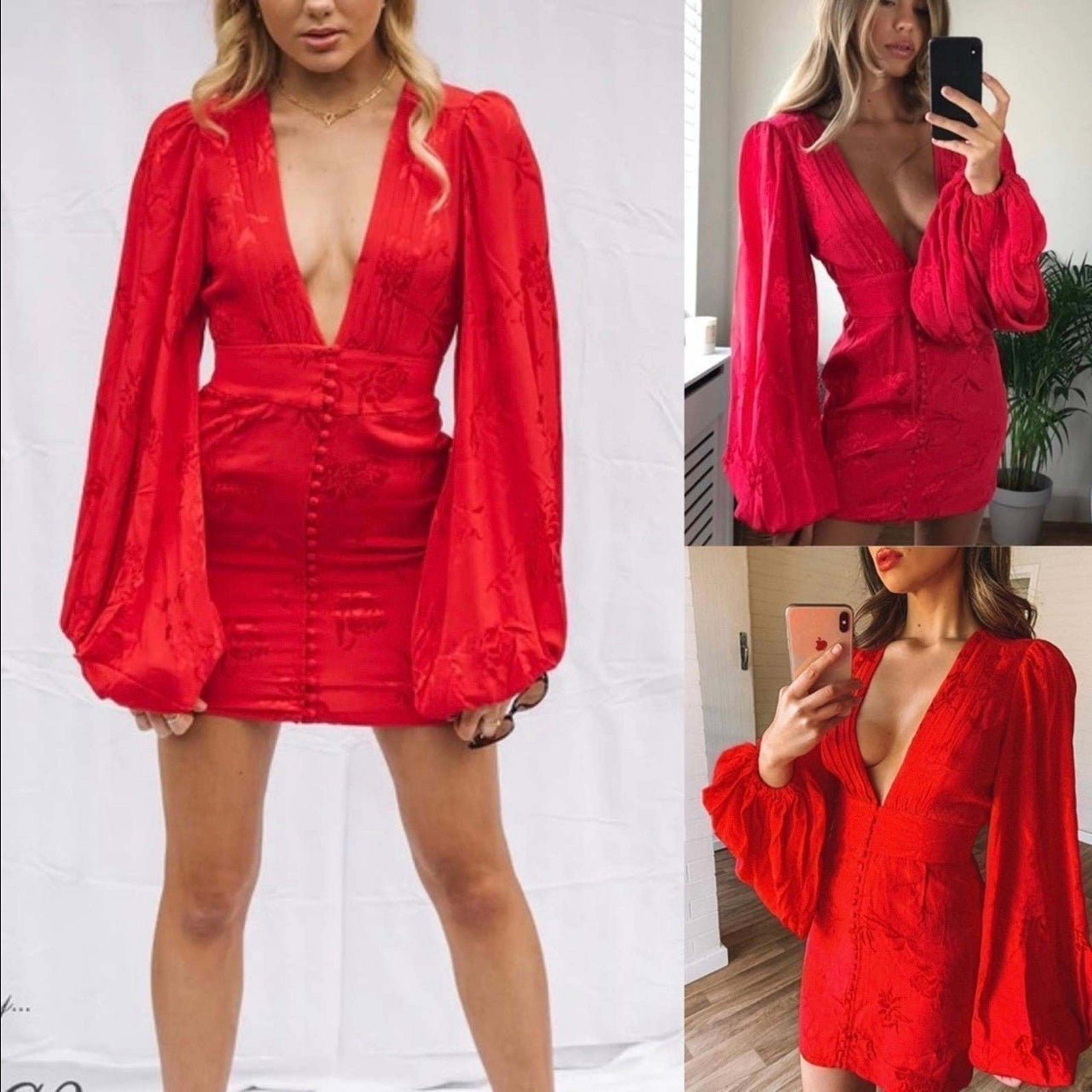 Rat & Boa Isabella Red Dress XS