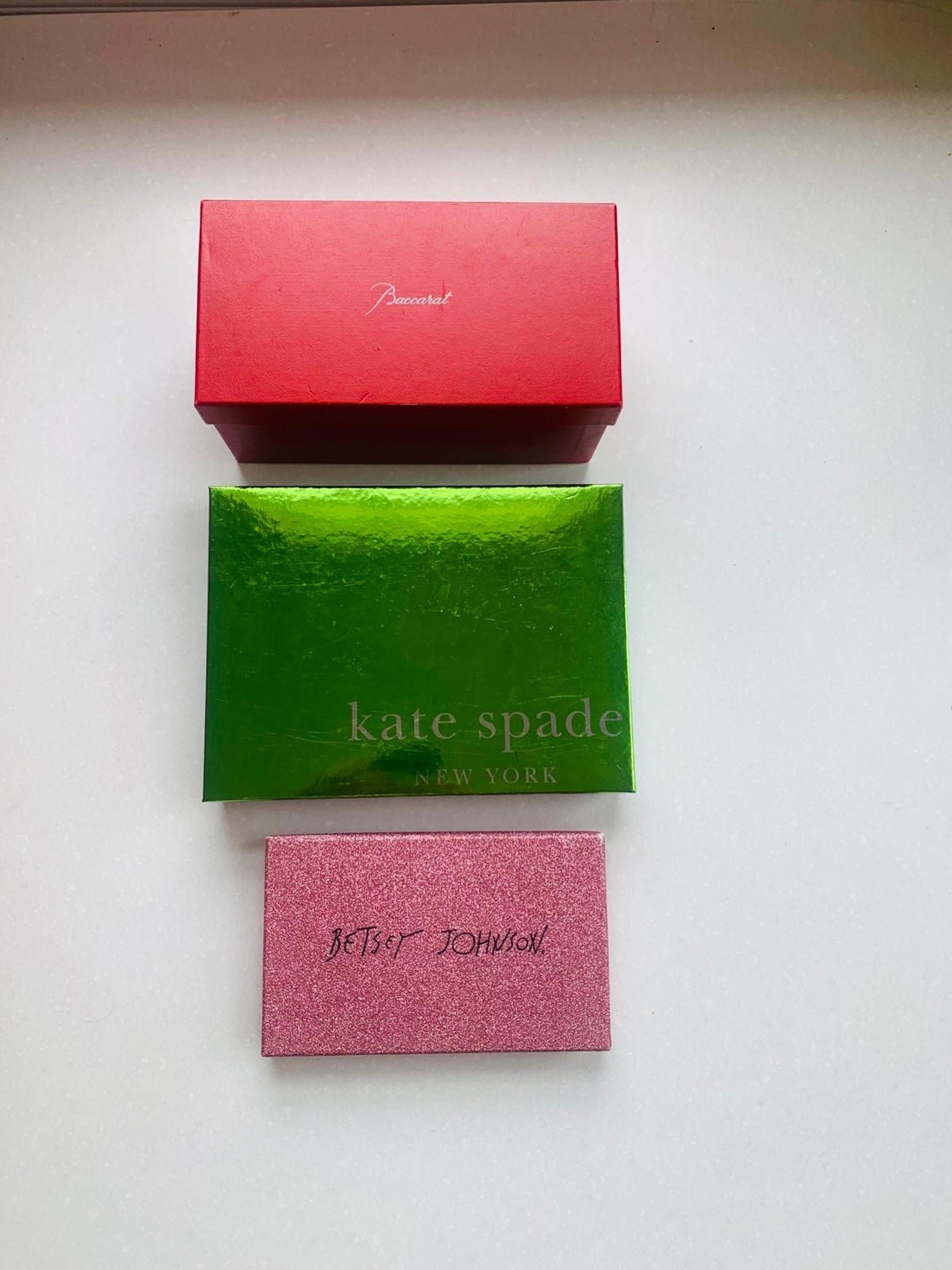 Betsey Johnson Kate Spade Medium Boxes Walk in Closet Decor - Baccarat