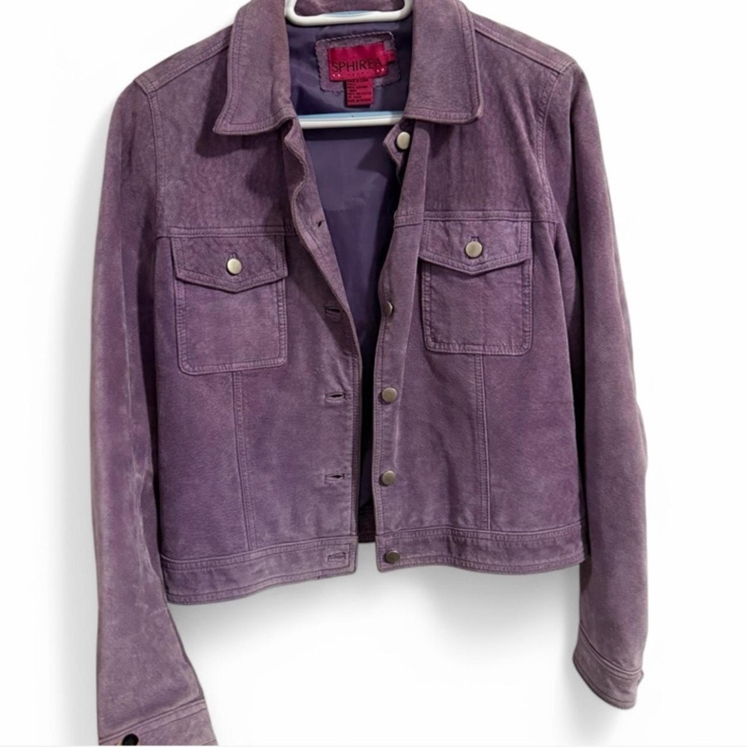 Y2K purple jacket with soft fabric