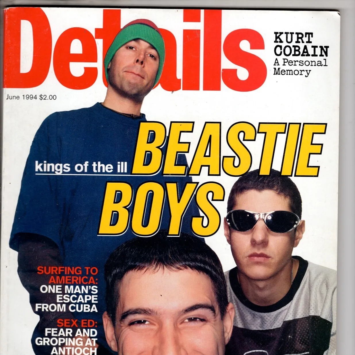 Details Magazine JUNE 1992 Fashion Music Tim Burton Beastie Boys KURT COBAIN
