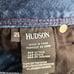 Hudson Womens Collin Flap Skinny Crop Distressed Rip Knee Denim Dark Wash