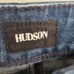 Hudson Womens Collin Flap Skinny Crop Distressed Rip Knee Denim Dark Wash
