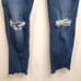 Hudson Womens Collin Flap Skinny Crop Distressed Rip Knee Denim Dark Wash