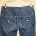 Hudson Womens Collin Flap Skinny Crop Distressed Rip Knee Denim Dark Wash
