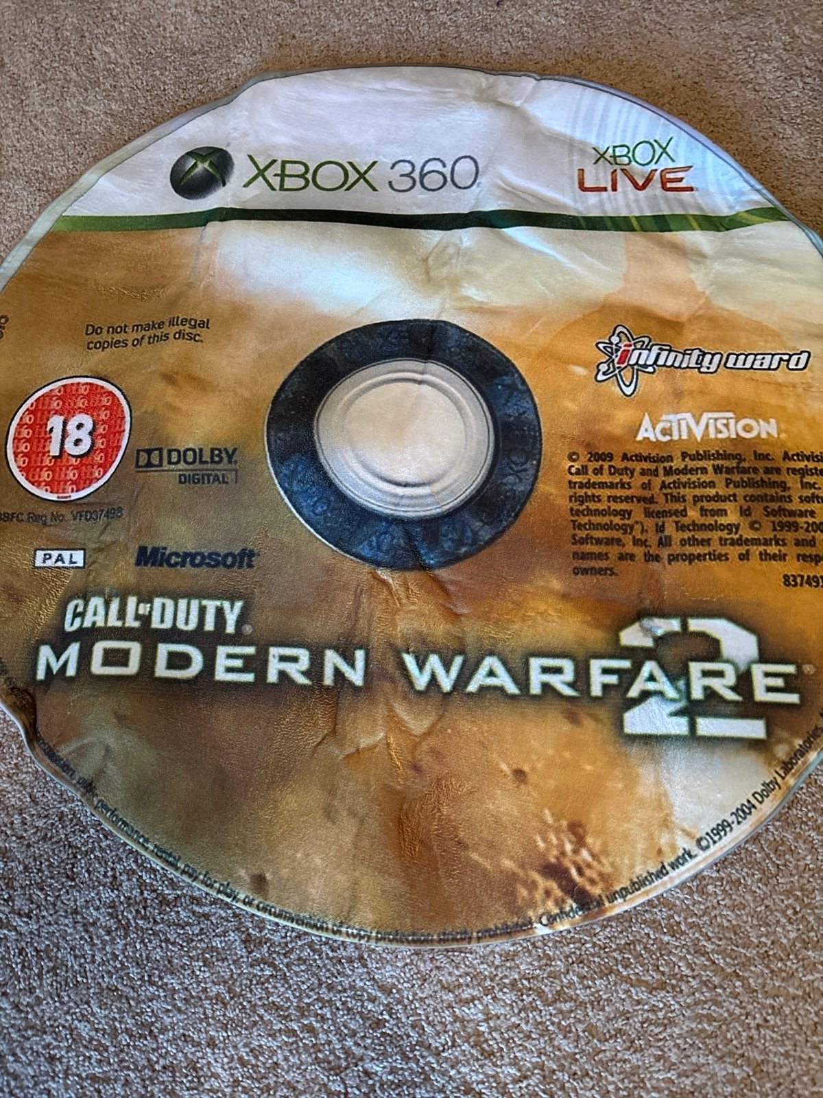 Custom made Call of Duty Warfare 2 Rug