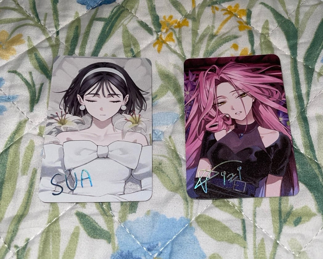 Sua & Mizi Photo Cards Alien Stage Drowing Bloom Authentic Merchandise