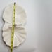 Vintage MCM California Pottery USA B-R 21-18 Dual White Scalloped Dish Handle