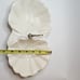 Vintage MCM California Pottery USA B-R 21-18 Dual White Scalloped Dish Handle