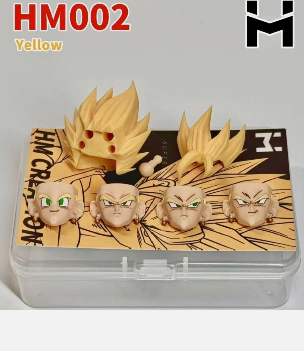 HM 002 - HMYR Studio Dragon Ball Vegetto Super Fusion Warrior Yellow Head Sculpt