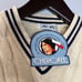 Cherokee Vintage Tennis V-Neck Cable Knit Sweater Cream Cotton Men's M New