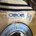 Cherokee Vintage Tennis V-Neck Cable Knit Sweater Cream Cotton Men's M New