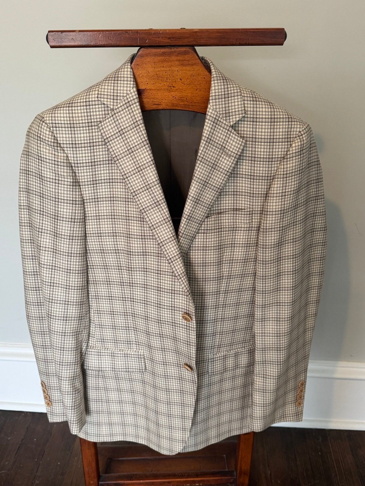 Hart Schaffner Marx Brown Checkered Sportcoat