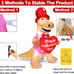 4 Foot Valentine's Day Inflatable Dinosaur Outdoor Decoration