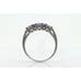 14k Tanzanite Oval and Diamond Channel Anniversary ring. Channel set eternity b