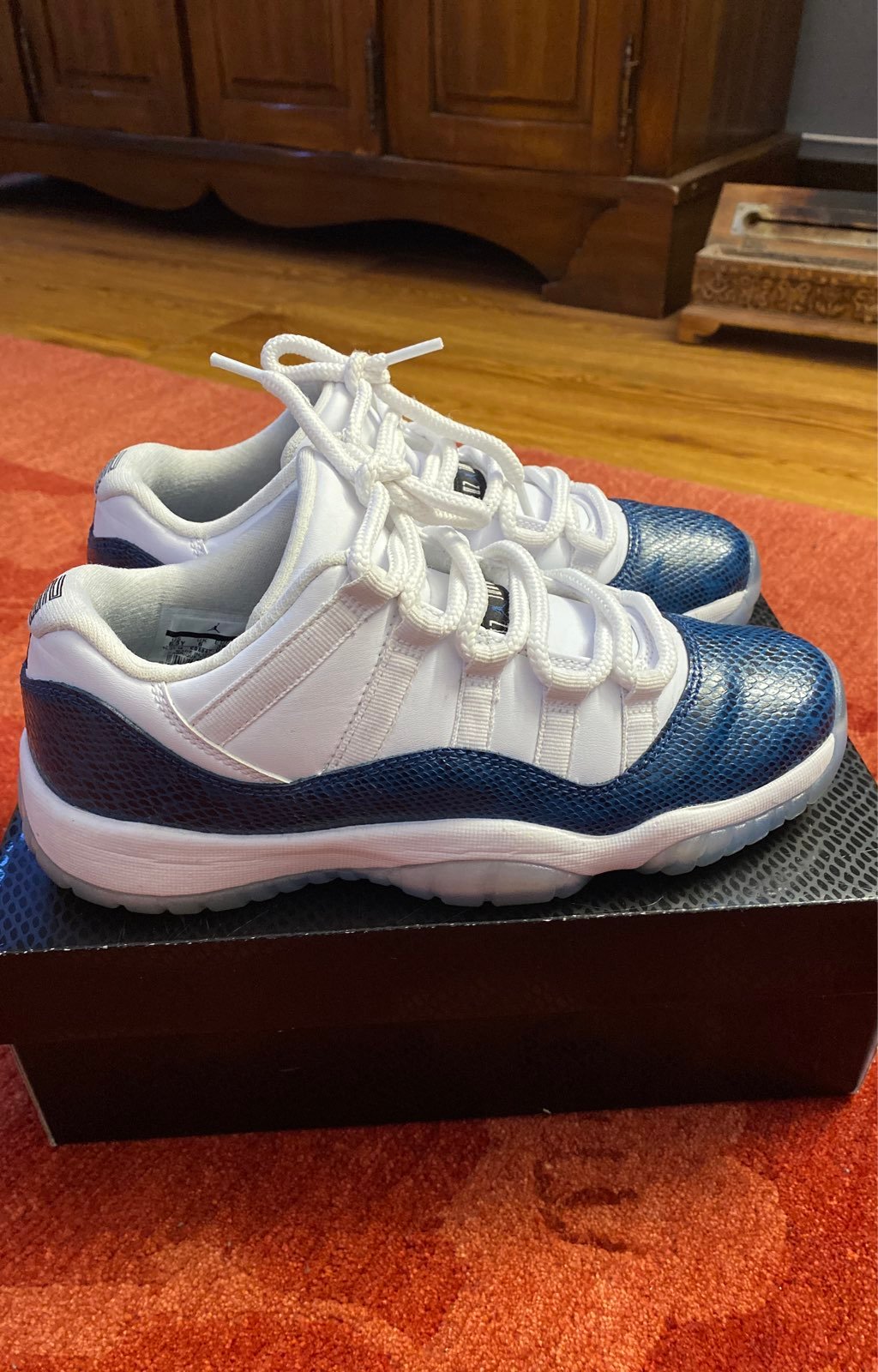 Jordan 11 Retro Low Snake Navy 2019 (GS)