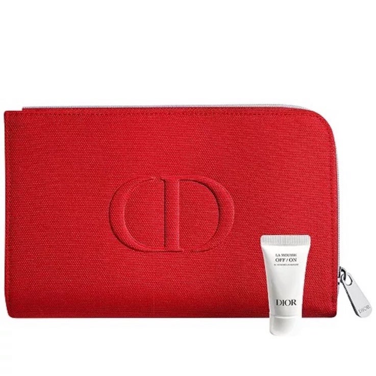 Red Dior beaute pouch