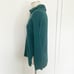 J. Jill Pure Jill Cowl Neck Dark Green Waffle Knit Oversized Tunic Sweater XS