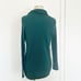 J. Jill Pure Jill Cowl Neck Dark Green Waffle Knit Oversized Tunic Sweater XS