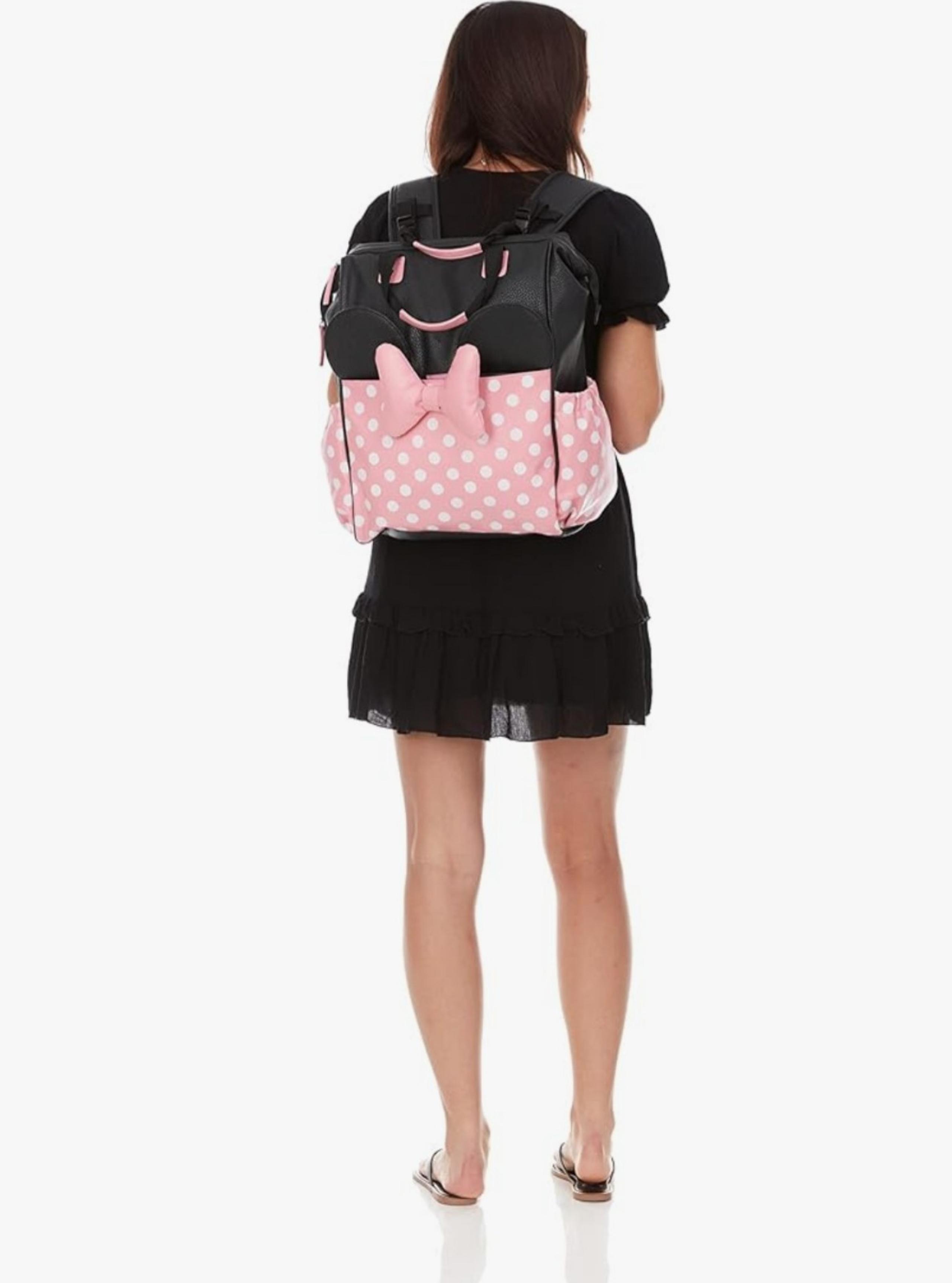 Disney Baby Diaper Bag, Minnie Mouse Big Bow, Backpack
