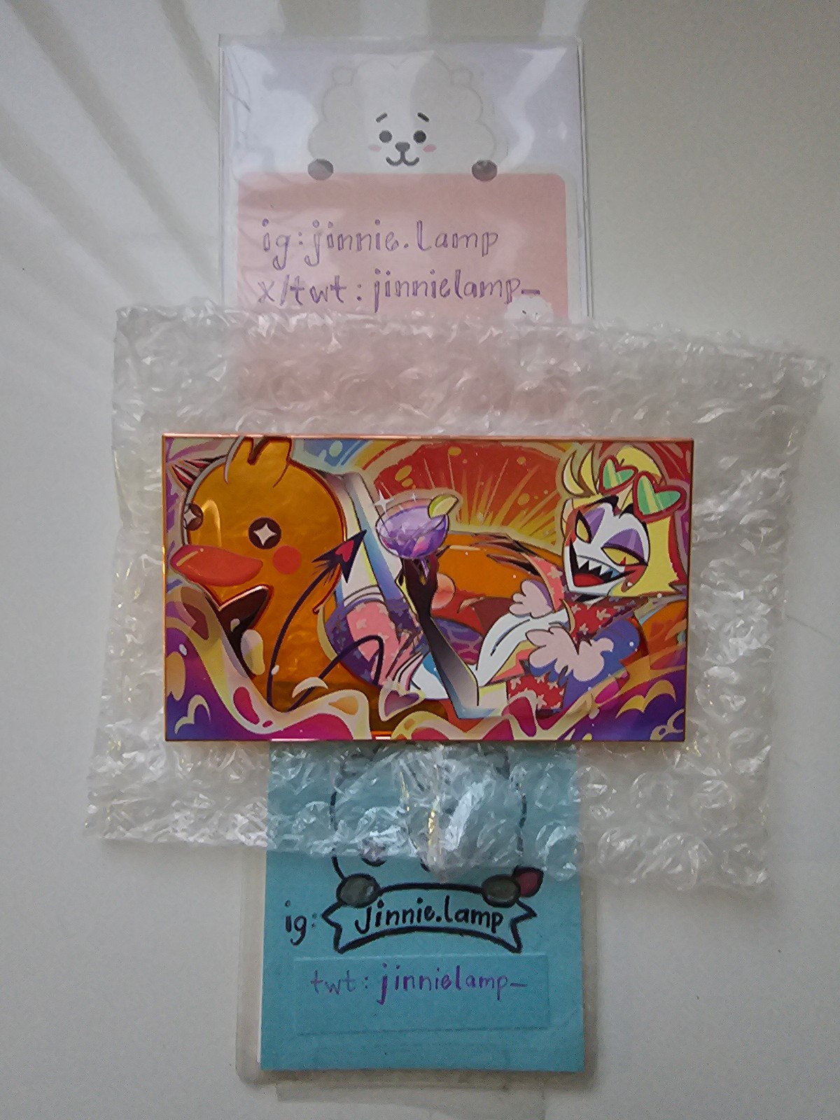 Hazbin Hotel Lucifer Pin orangeshapins - RG (no matching print)