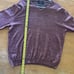 Men's Nordstrom Cotton & Cashmere V-Neck Sweater, Size M- Heathered Red