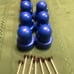 7 PK. Blue 1.5 Diameter Trampoline Pole Caps (NEW)