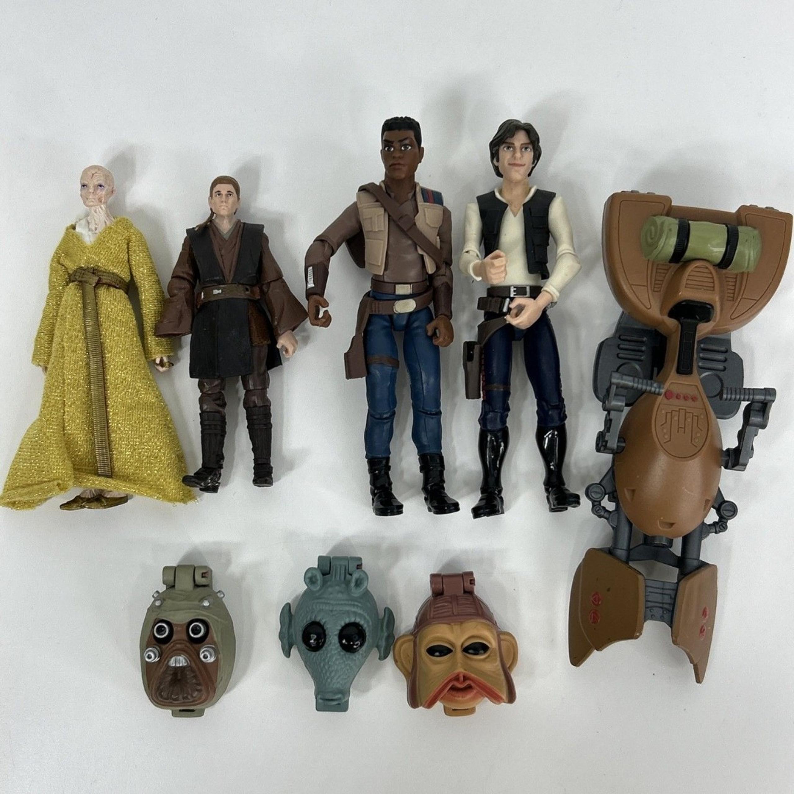 Star Wars Micro Machines Figures Greedo Nien Nunb Tusken Raider Speeder Bike Lot