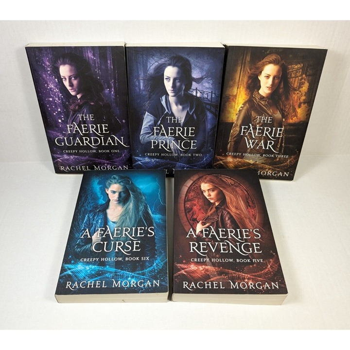 Rachel Morgan Creepy Hollow Book Lot 1 2 3 5 6 Faerie Paperback Faerie War Curse