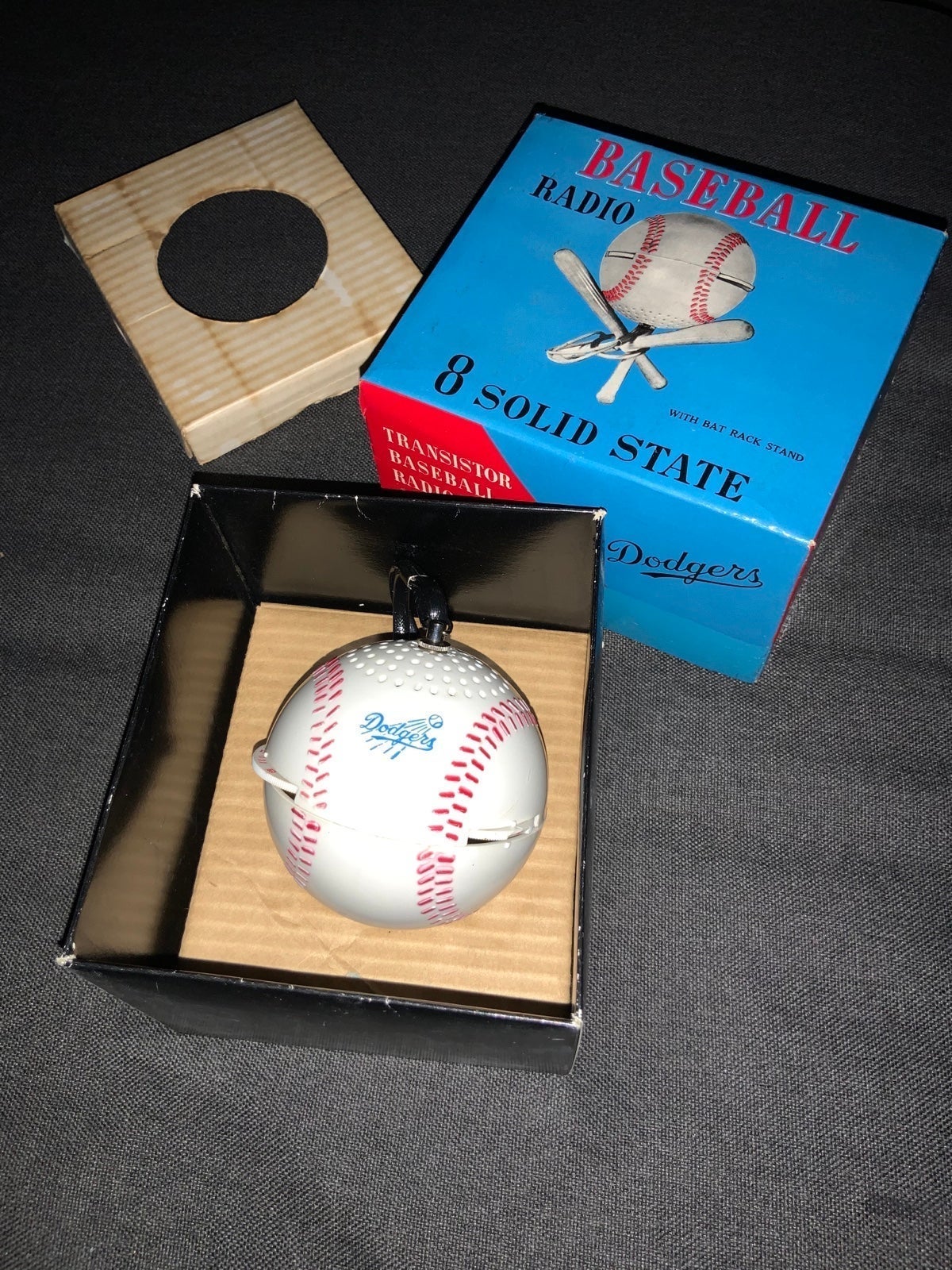 Vintage Dodgers transmitter baseball radio complete ( RARE )