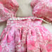 Selkie Wallflower Organdy Puff Sleeve Mini Babydoll Dress Size XS