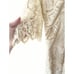 Johnny Was Cream Crochet Lace 3/4 Sleeve V-Neck A-Line Mini Dress Size Small