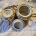 Surger and creamer set with a tray