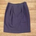 Rene Rowan for Saville women's wool plum purple suit jacket and skirt size 14 b8
