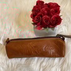 Patricia Nash Wristlet, pencil case Cylindrical, embossed