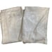 Pair of Vintage White Curtains Damask Design Pleated Top 35 w x 80 l