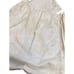Pair of Vintage White Curtains Damask Design Pleated Top 35 w x 80 l