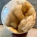 Huge UV Reactive Flower Agate Sphere
