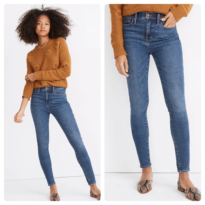 Madewell 10 High Rise Skinny Jean TENCEL Denim Edition